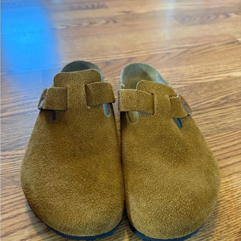 Birkenstock Boston Soft Footbed in Mink Suede 42 M9 W11 Regular